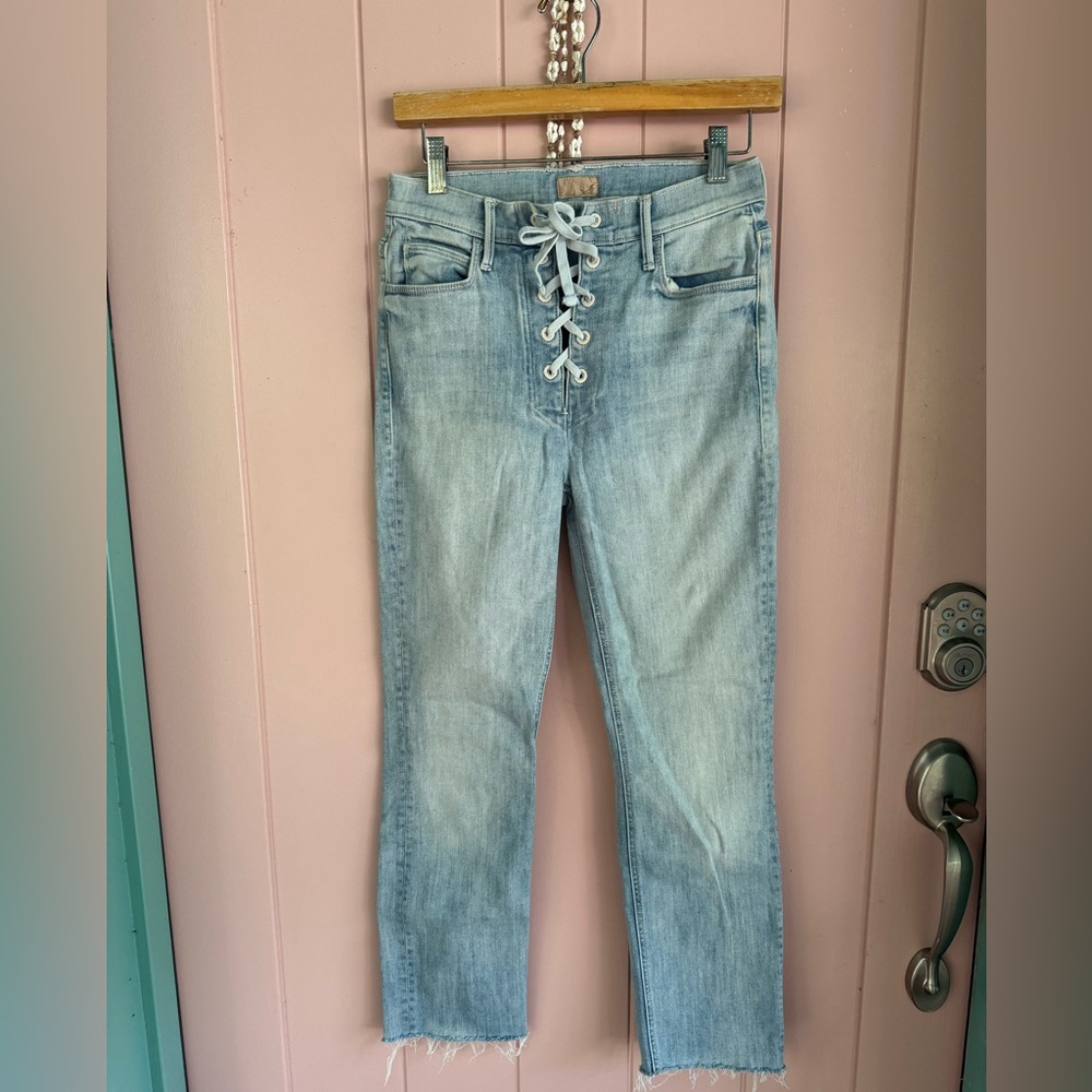 MOTHER Denim | Lace Up Dazzler Ankle